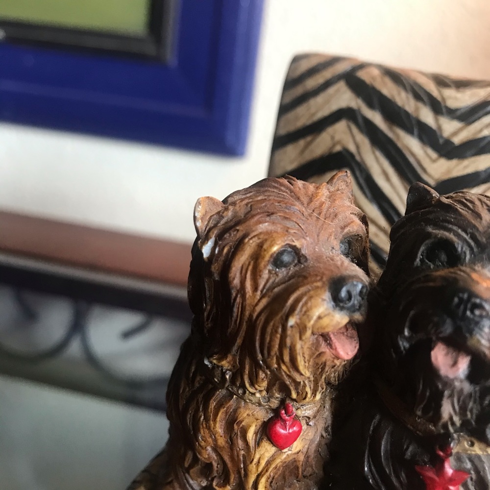 Vintage heavy resin terrier dog bookend - Picture 6 of 8